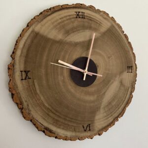 Handmade wooden wall clock