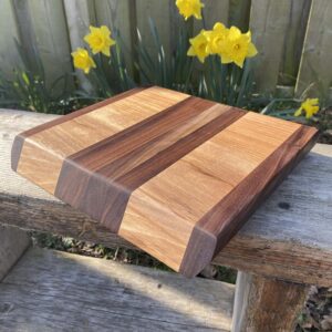 Beech and Black Walnut cutting board