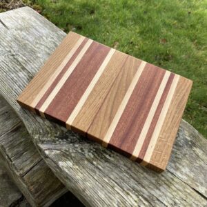 Maple, Sapele and White Oak cutting board