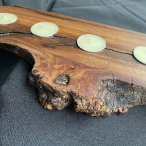 Elm Burr Tea light holder